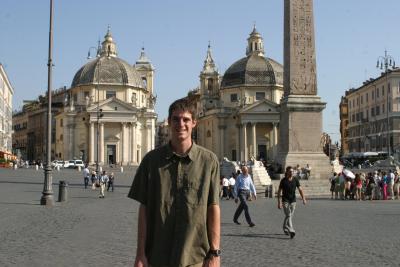 Ryan in the Piazza del Popolo