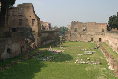 Ruins of the Palatine where the rulers of ancient Rome lived