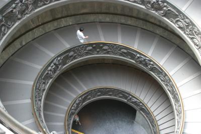Spiral staircase in the Vatican Museum