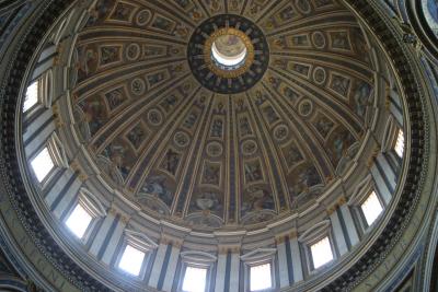 Interior of St. Peter's dome by Michelangelo