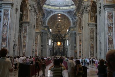 Inside St. Peter's Basilica