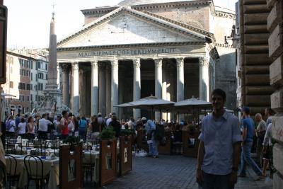 Ryan in front of the Pantheon-built in 124 AD