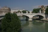 Tiber River with Castel Sant Angelo at left rear