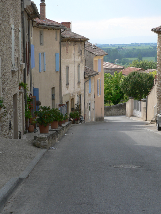 Sablet, Provence on the Cotes du Rhone wine road