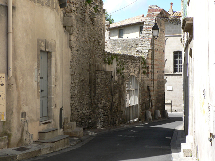 Arles, there are roman ruins behind that wall on the left