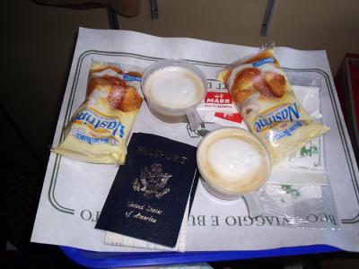 Breakfast and our passports returned
