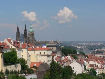 View towards St. Vitus Cathedral