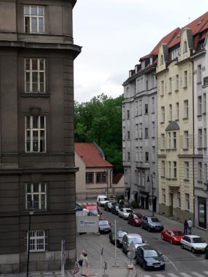 View from our flat window - Josefov