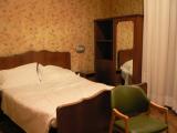 Our unexpected hotel room in Genoa - neat old hotel!