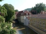 The beginning of Mala Strana - you can see the flood line on the yellow building from that severe flood a few years ago