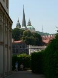 These gardens are in the backyard the palace of Gen. Albrecht Waldstein