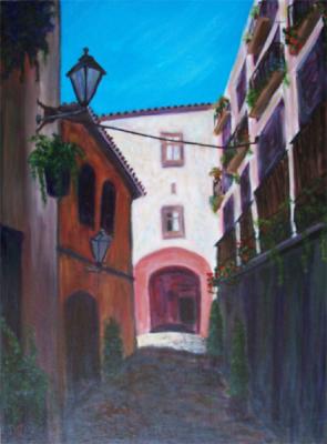 street in spain, 24 x 18