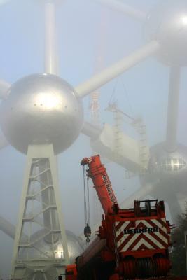 Atomium in the mist