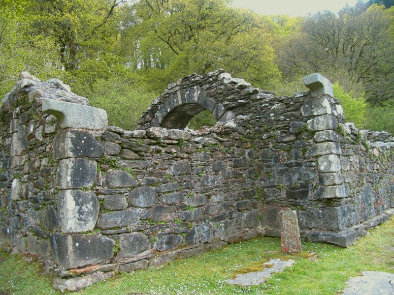another view of St. Kevin's Church 

(ruins)