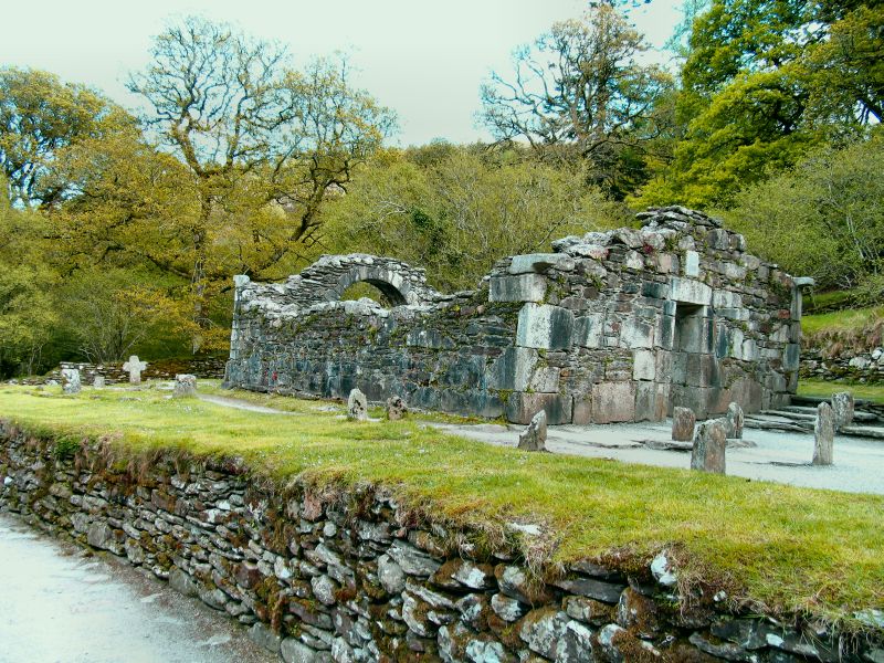 St. Kevin's Church

for real
the real original 'St. Kevin'
 his church
albeit is in ruins
(from the 6th century.what to expect) ?

 : ))