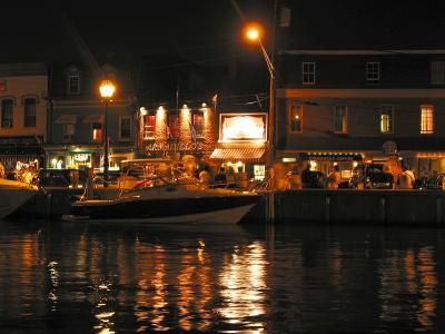 Night life at harbor