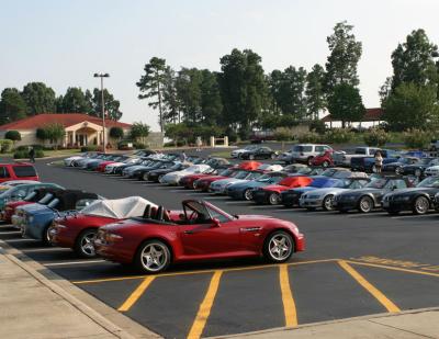 Hotel Parking Lot on Friday