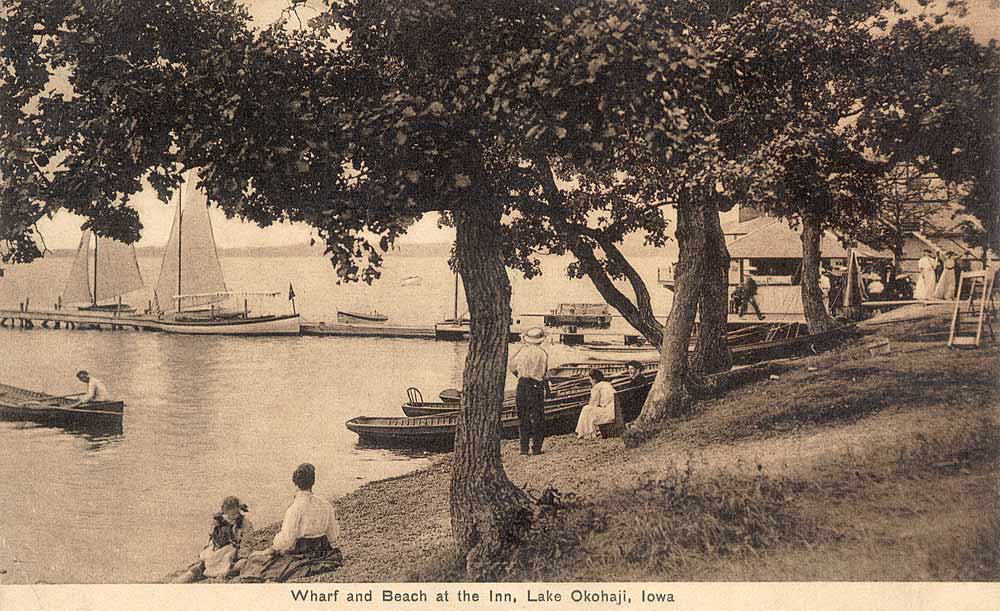Wharf and Beach at the Inn 1910