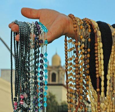Rosary Beads Outside La Placita Church