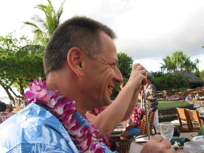 Vitek at the Luau