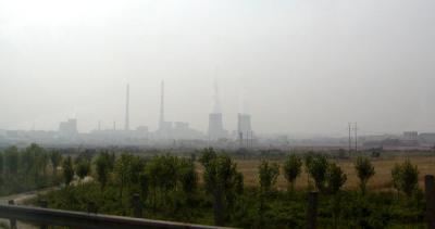 Coal plant on the city outskirts