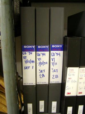 7.13.94 video tapes