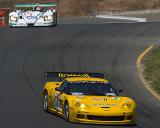 Corvette and R8 entering the Carousel