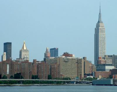 Empire State Building from the Harbour