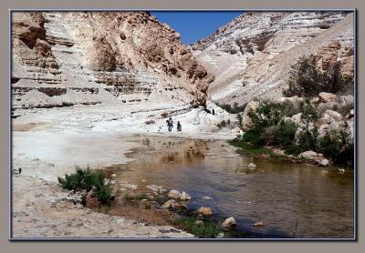 Hiking in the desert