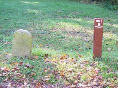 Old and new mile markers