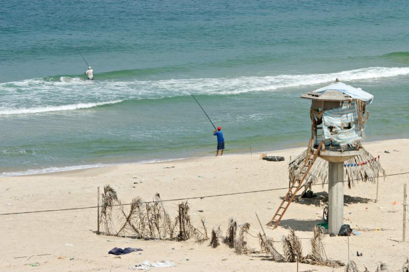 Fishing amidst sewage in the Mediterranean Sea