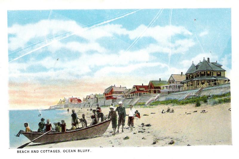 Beach and Cottages at Ocean Bluff