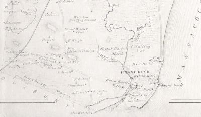 1879 Map Showing Railroad Depot