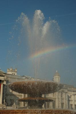 Trafalgar Fountain Rainbow