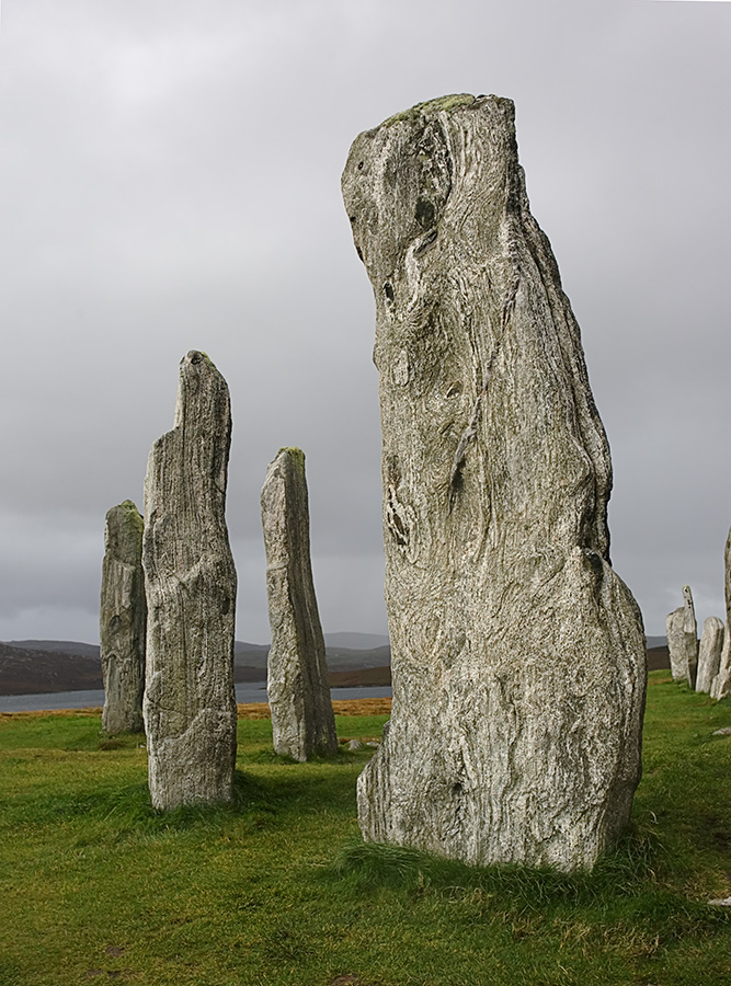 The sides of the stones away from the windswept, horizontal rain stayed dry!