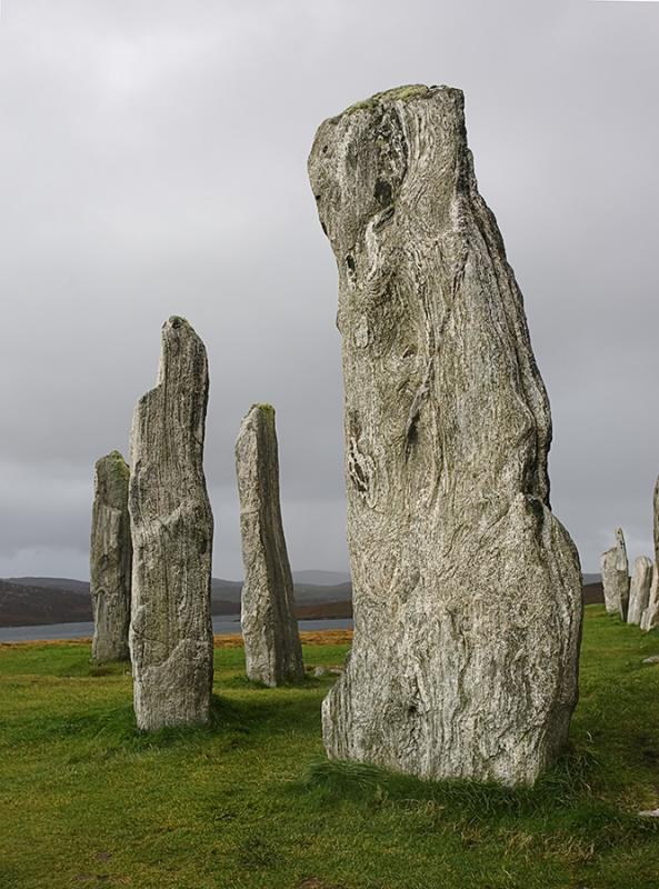 The sides of the stones away from the windswept, horizontal rain stayed dry!