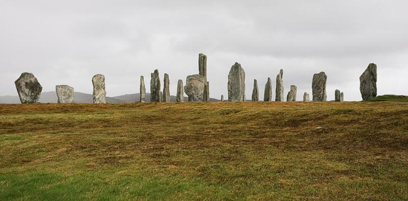 Callanish Stone Circle on a windswept September day.