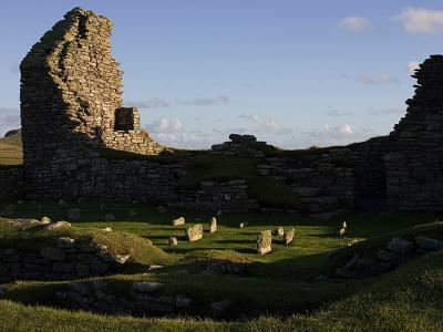 These glowing stones next to the Earl's house are thought to mark shipwrecked seaman's graves.