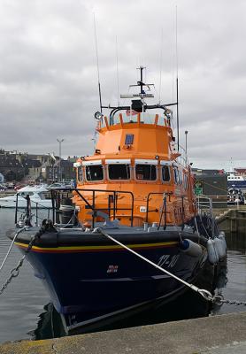 Lerwick's R.N.L.I. Lifeboat.  (If you're going out in a hard chance, this is the boat to do it in.)