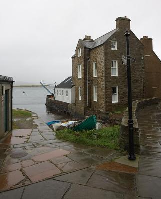 A Walk in the Rain, in Stromness, Orkney