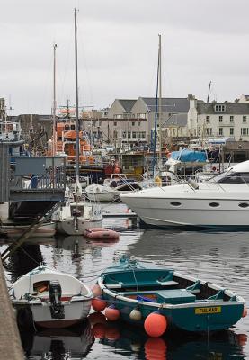 Like nearly all towns in the Hebrides, Stornoway is first and foremost a harbour.