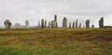 Callanish Stone Circle on a windswept September day.