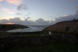 Gale force winds still blowing at sunset...  Its going to be an noisy night in the blackhouse.