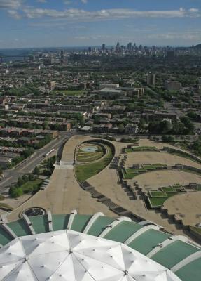View from Montreal Olympic Park tower