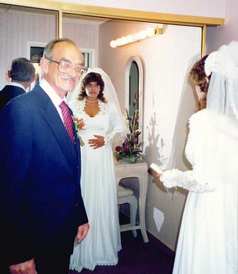 Nancy's wedding, July 1, 1989