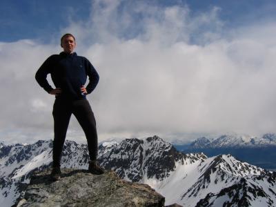 manly pose (summit of matanuska peak)