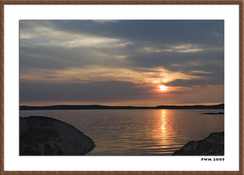 Sunset,  Eggemoggin Reach