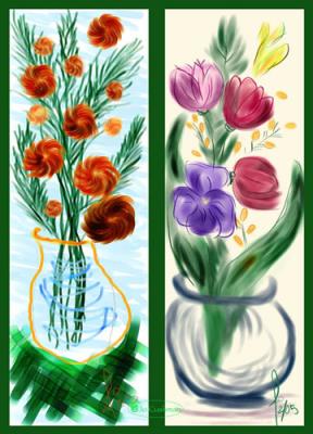 More Flower Bookmarks