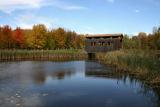 Colonie Town Park Covered Bridge in Autumn