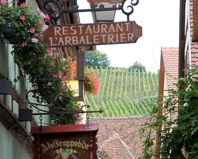 Vineyards surround Riquewihr